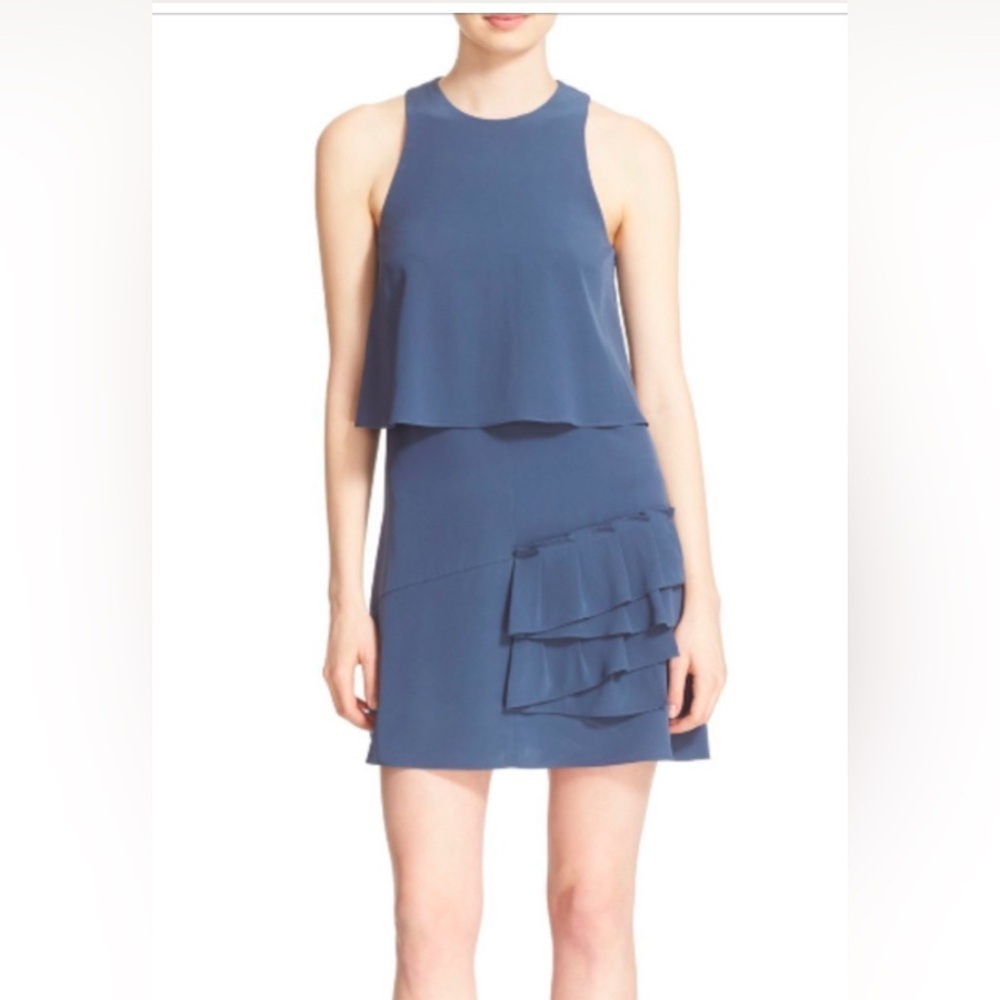 TIBI SOPHIA SILK MINI DRESS, SIZE 0